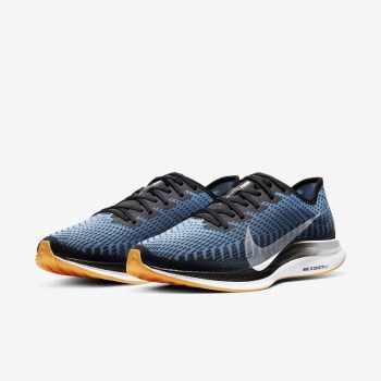 Nike Zoom Pegasus Turbo 2 - Férfi Futócipő - Fekete/Kék/Narancssárga/Fehér